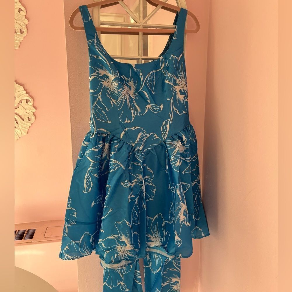 Anthropologie Hutch Back Bow Basque Waist Mini Dress NWT - Picture 6 of 11
